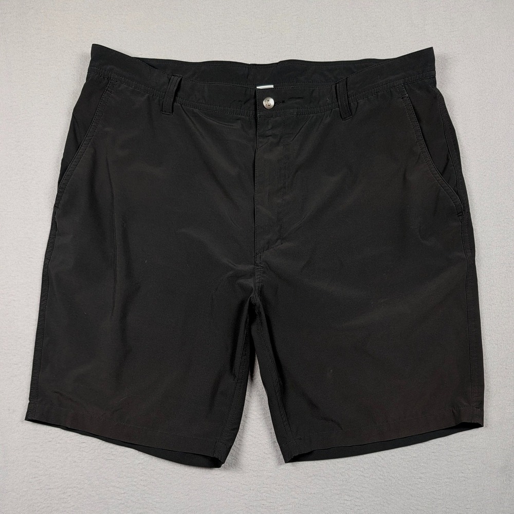 FootJoy Golf Shorts Mens 38 Black Performance Stretch Flat Front Chino Belt Loop